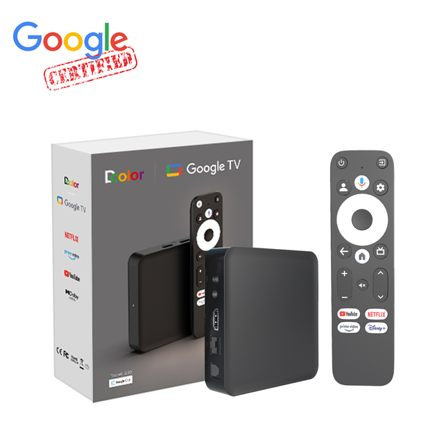 Factory Wholesales 2GB 32GB Google TV Box 5G Dual Wifi 4K Smart Amlogic BT 5.0 Google Certified Android TV Box