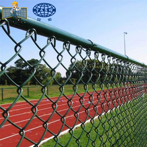 Cuộn của Chuỗi liên kế<span class=keywords><strong>t</strong></span> hàng rào kim loại 50ft mạ kẽm kim loại hàng rào vải bóng đá lĩnh vực hàng rào - Product Image 5