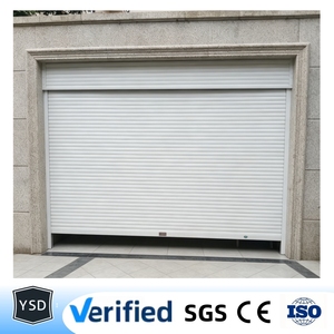 Porte de <span class=keywords><strong>garage</strong></span> moderne <span class=keywords><strong>en</strong></span> aluminium à enroulement, coupe-vent, isolée, résistante aux intempéries, avec moteur à chaîne et commande Wi-Fi - Product Image 1