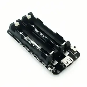 双电压18650锂电池屏蔽V8移动电源扩展板模块5V/3A 3V/1A微型USB，适用于ESP32 ESP8266