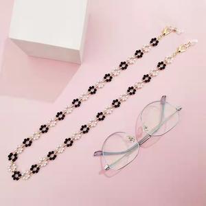 <span class=keywords><strong>Cordon</strong></span> de <span class=keywords><strong>lunettes</strong></span> optiques en néoprène pour femmes, câble en métal, forme de perle, sangle de chaîne, câble de <span class=keywords><strong>lunettes</strong></span> de soleil, nouveau, - Product Image 4