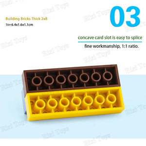 3007 2*8 petites particules en plastique accessoires 2x8 bricolage pièces créativité Compatible éducation jouet pour enfants blocs de construction - Product Image 5