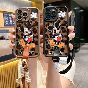 Vente en gros de dessin animé mignon <span class=keywords><strong>Mickey</strong></span> imprimé léopard offre spéciale étui de téléphone portable pour <span class=keywords><strong>Iphone</strong></span> 16 17 Pro Max <span class=keywords><strong>X</strong></span> XR XSMAX 14 15 housse de téléphone - Product Image 1