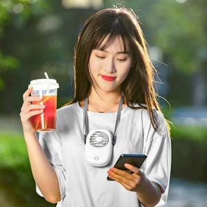 Ventilador Portátil de Cuello Colgante para Exteriores, Ventilador de Pestañas USB Recargable, Mini Ventilador de Mesa sin Aspas, Ventilador de Collar Refrigerador de Aire de Mano - Product Image 4