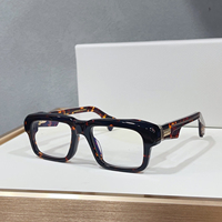 Lunettes de soleil de luxe rectangulaires épaisses unisexes, monture en acétate, verres transparents UV400, monture de lunettes de vue rétro tendance