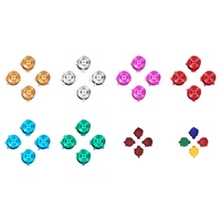 Boutons ABXY en métal pour PS5, boutons d'action en aluminium de remplacement personnalisés pour contrôleur sans fil Dualsense PS5