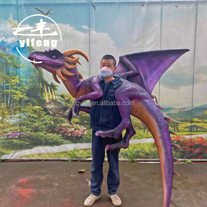 Marionnette de dragon réaliste en gros, marionnette animatronique de bébé dinosaure à vendre - Product Image 1