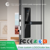 Cerradura Inteligente para Puerta de Madera Allsmart P14, con WiFi, Huella Dactilar, Código, Aleación de Aluminio, Color Negro, App Tuya, para Hogar y Oficina, Venta al Por Mayor