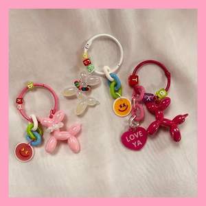 Nouveau mignon ballon chien coeur lettre porte-clés accessoires sac voiture pendentif petits cadeaux - Product Image 2