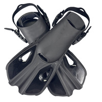 Palmes de plongée réglables transfrontalières, adaptées au snorkeling et à la plongée, équipement de natation et de plongée unisexe pour adultes