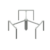 BERSON-mesas de lectura para ordenador, escritorio de oficina, patas de mesa de metal redondas, marco de 3 asientos, baratas
