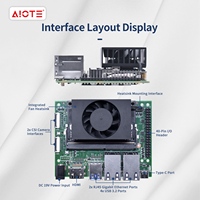 Placa de Desarrollo Jetson Orin Nano Edge AI con Doble Ethernet, Sistema Industrial Integrado para Robótica y Visión Artificial