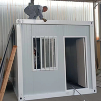 Casa Contenedor Desmontable Moderna de Bajo Costo con Baño, Mini Casa, Viviendas Removibles, Oficina/Workshop en Contenedor para Uso en Exteriores