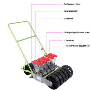 Hand Pushed 1-5 <b>Row</b> Agricultural <b>Machinery</b> Farm Efficient Carrot Onion Rapeseed Sowing Rice Planting Vegetable Seeder - Product Image 6