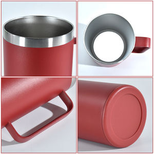 Taza de Café Ecológica de Acero Inoxidable de 14 oz, Recubrimiento en Polvo Sin Plomo, Textura Antideslizante Segura, Regalo Empresarial de 6 a 12 Horas - Product Image 3