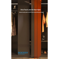Ouvre-porte Roeasy Touch Push Open Les deux portes basses et hautes Automatique Fermeture en douceur Amortisseur de porte en plastique Accessoires de meubles Maison