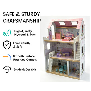Ensemble de jouets pour maison de poupée <span class=keywords><strong>Emily</strong></span>, cadeau pour enfants de 2 à 7 ans, jeu de rôle éducatif, OEM ODM, logo personnalisé ANNA & BECK - Product Image 2