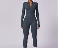 TOPKO Combinaison de yoga à manches longues et fermeture éclair pour femmes de haute qualité ODM OEM Combinaison de musculation à haute intensité
