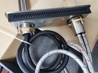 Tuyau Flexible d'eau chaude et froide robinet de cuisine cascade robinet d'évier de cuisine acier inoxydable 304 avec bec extractible couleur noire