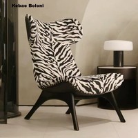Fauteuil de détente moderne en tissu avec hauteur réglable pour salon, bureau à domicile et chambre – Design chaise longue pour extérieur