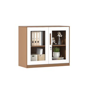 Kim loại có thể khóa 2 cửa tủ văn phòng nhỏ cấu hình thấp với kệ, tủ kích thước nhỏ cho văn phòng nhà lưu trữ không gian lưu trữ tập tin - Product Image 2