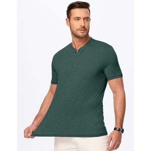 Custom Men's <b>Henley</b> Shirts Basic Button up Tees with Pocket <b>Short</b> <b>Sleeve</b> Casual T Shirts - Product Image 3