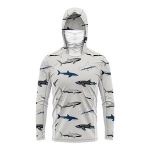 Chemise de pêche à manches longues anti-transpiration, logo personnalisé, respirante, séchage rapide, protection UV UPF 50, polyester durable - Product Image 5