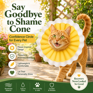Collier anti-<span class=keywords><strong>l</strong></span>échage en plastique EVA ultra-<span class=keywords><strong>l</strong></span>éger, réglable, professionnel, post-chirurgical pour chats, chiens, petits animaux - Collier Elizabeth - Product Image 1