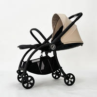 En gros Land Leopard Eagle Luxe Poussette bébé pliable en alliage 4-en-1 Système de voyage 3-en-1 Ceinture de sécurité à cinq points Rotation à 360°