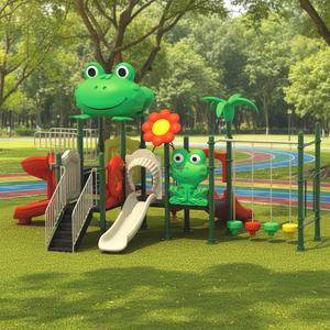 Tobogán de Plástico para Niños, Personalizado, de Tamaño Pequeño, para Exteriores, con Puerta, para Parques de Aventuras Infantiles - Product Image 1