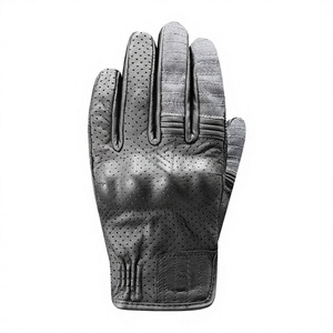 Nuevo Producto: Guantes de Motociclismo de Cuero Perforado para Hombre, con Protección para los Nudillos, para Pilotos y Motociclistas - Product Image 1