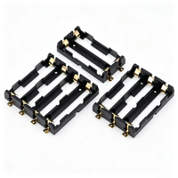 Support de batterie au lithium 18650 personnalisé en plastique ABS avec contacts à ressort en laiton pour batterie externe DIY, vélo électrique et stockage d'énergie