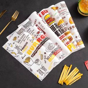 Custom Logo Printed Greaseproof <b>Paper</b> for Restaurant Use Plaza Burger Sandwich <b>Wrap</b> Deli <b>Wrap</b> Single Side PE for Bread Cookie - Product Image 6