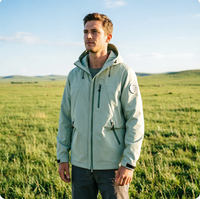 Veste tendance à capuche 3-en-1 avec doublure polaire amovible pour homme et femme, imperméable, multi-poches, ensemble deux pièces coupe-vent pour l'extérieur