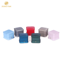 Boîtes d'emballage de luxe en velours Zebo pour bagues de mariage, bracelets, colliers - Rangement portable sur mesure