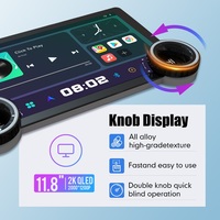 Autoradio Double DIN Écran QLED 2K DIAMOND 10.1/10.33/11.5/11.8'' Stéréo Voiture Android 2 DIN avec Double Bouton et Lecteur DVD Navigation