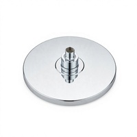 Cabezal de Ducha de Lluvia Moderno Cromado de 8 Pulgadas con Amplia Cobertura, Diseño de Ahorro de Agua de Alta Eficiencia, Silicona Antiobstrucción para Apartamento