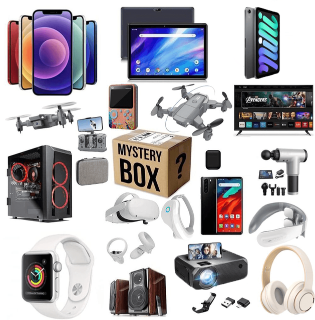 MysteryBox Lucky Electronics Random Vintage Mystery Festival Gift Boxes 4G 5G TFT Devices SIM Surprise Mysterious Boxes