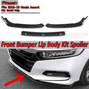 3 Pcs Designed Car Front Bumper Splitter Lip Spoiler Deflector Lips Diffuser Body <b>Kits</b> for Honda for Accord 4Dr <b>Model</b> 2018-2019 - Product Image 6