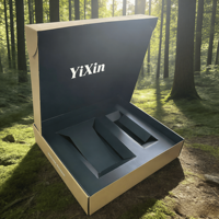 Boîtes en papier kraft personnalisées avec insert, carton d'expédition ondulé, boîte d'expédition pour cosmétiques, boîte postale, emballage en carton recyclable