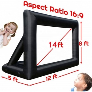 16:9 14Ft À L'extérieur Gonflable Projecteur Cinéma Écrans Partie Film Air écran Portable Projection Blow up En Plein Air Film <span class=keywords><strong>Airscreen</strong></span> - Product Image 3