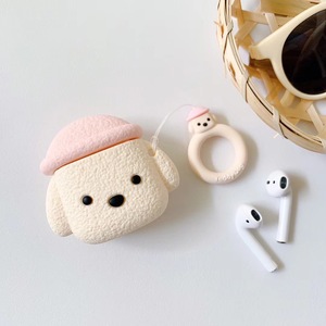 Housse de protection pour écouteurs en silicone souple Teddy Dog pour accessoires de casque Airpods avec maintien pratique de l'anneau - Product Image 3