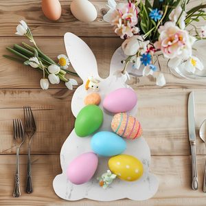 Usine directe nouveau design forme fantôme Halloween assiette à dîner en marbre naturel plateau de fromages plateau de charcuterie - Product Image 5