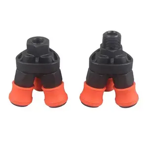 Three way quick connector Plastic steel self-locking C-type quick plug joint air pipe water pipe Pneumatic fittings