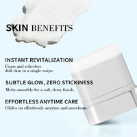 Baume en stick PDRN Essence, Collagène PDRN, Stick anti-rides multi-usages, Base de maquillage éclat et baume de soin pour le visage, Repulpe les ridules B