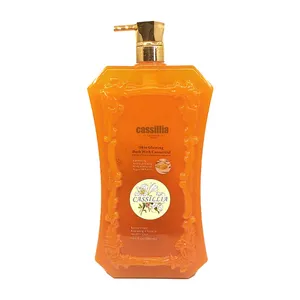 Nhà Máy Bán Buôn Cassilia Quá Khổ Gel Tắm Nhãn Hiệu Riêng Làm Trắng 2000 Ml Gel De Douche Eclaircisssnt Parfusee Vitamin C