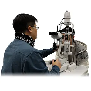 S5 Fabricant chinois Test des yeux Prix bas 5 étapes Microscope à lampe à fente d'ophtalmologie