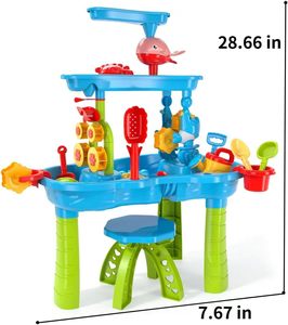 <span class=keywords><strong>Table</strong></span> d'<span class=keywords><strong>eau</strong></span> pour les tout-petits enfants Splash <span class=keywords><strong>Table</strong></span> de sable jouets d'<span class=keywords><strong>eau</strong></span> jouets de plage d'été pour les enfants - Product Image 6