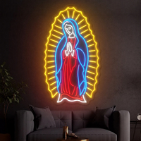 Jesus LED-Neonlicht-Kreuz, Neonschild-Leuchte – Umgedrehtes Kreuzlicht für Religion, Zuhause, Schlafzimmer, Kirche, Raumdekoration