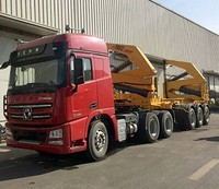 3 essieux 40 tonnes auto-chargement conteneur remorque côté levage grue conteneur Sime remorque à vendre